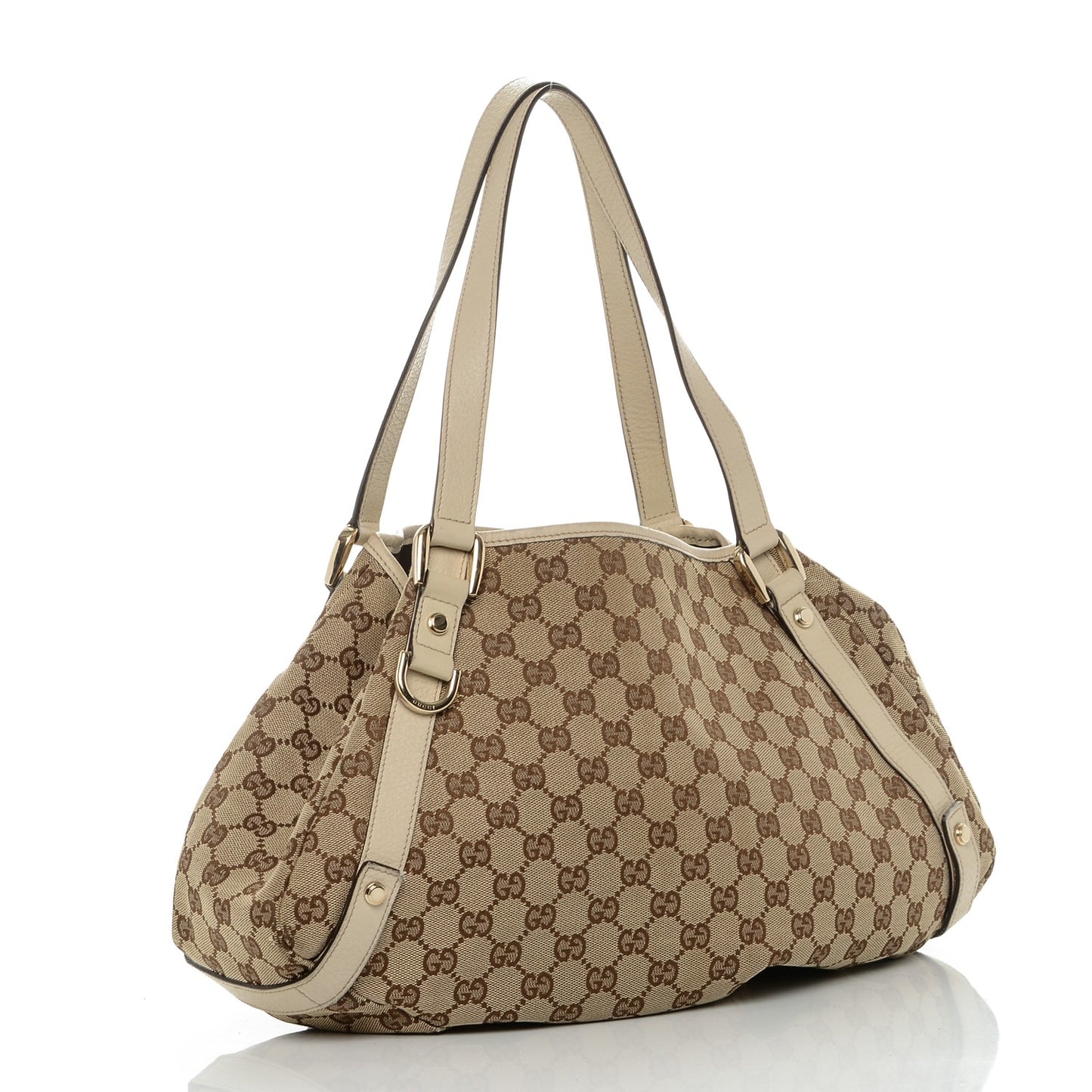 Monogram Medium Abbey Shoulder Bag Off White