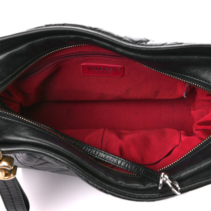 Chanel Aged Calfskin Quilted Medium Gabrielle Hobo Black 5 of 12