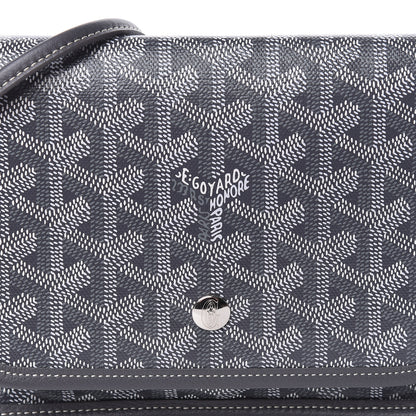 Goyard Goyardine Plumet Wallet Clutch Grey 10 of 11