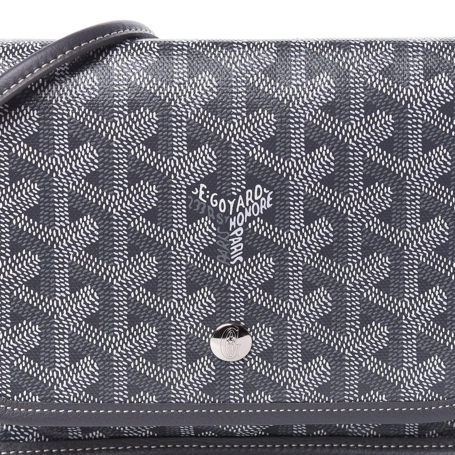 Goyard Goyardine Plumet Wallet Clutch Grey 10 of 11