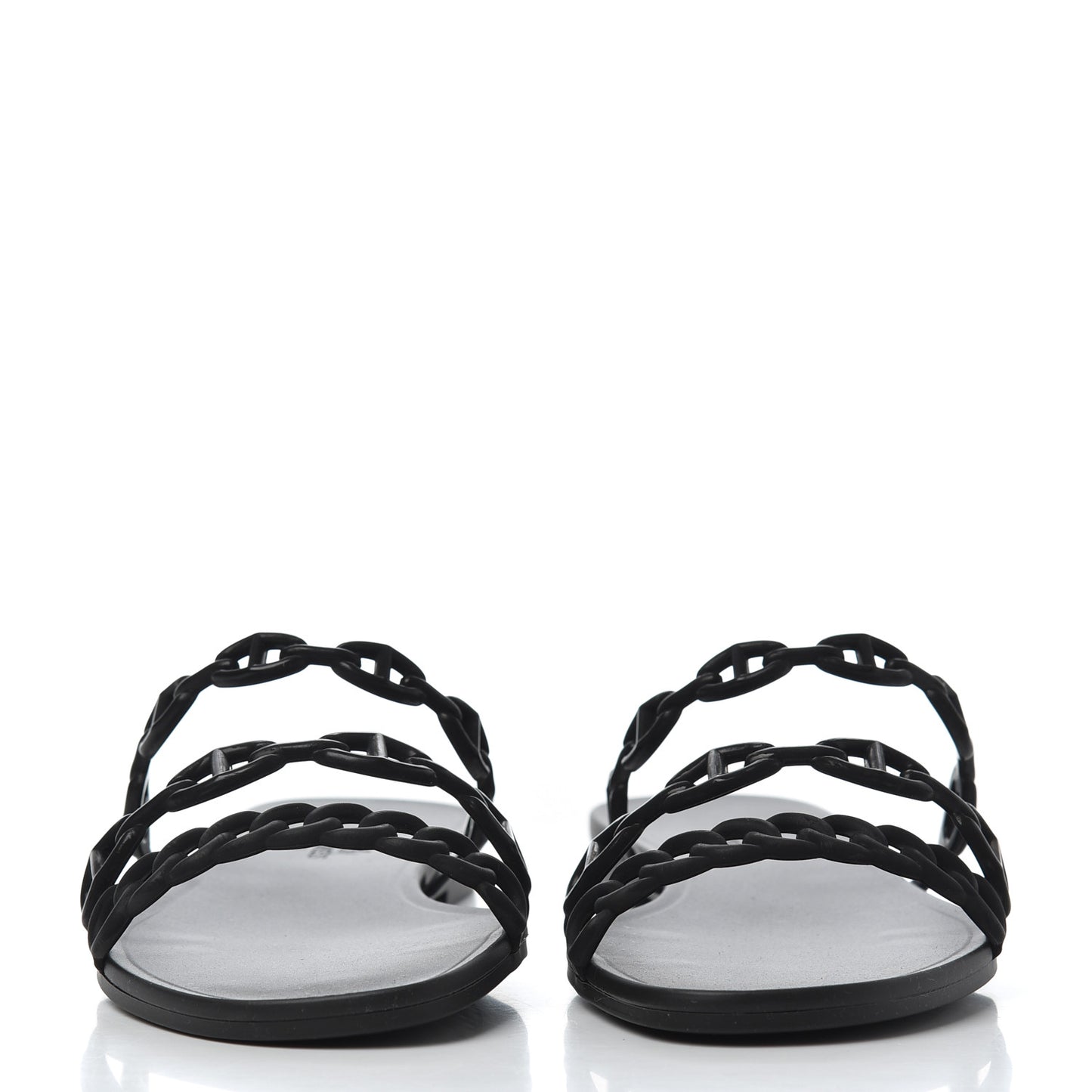 Rubber Chaine d'Ancre Rivage Sandals 38 Black