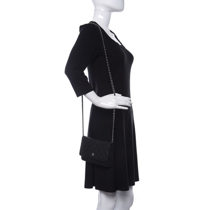 Chanel Caviar Quilted Wallet On Chain WOC Black 2 of 11