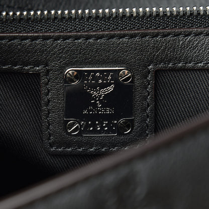 MCM Calfskin Ottomar Monogram Medium Klara Hobo Black 7 of 11