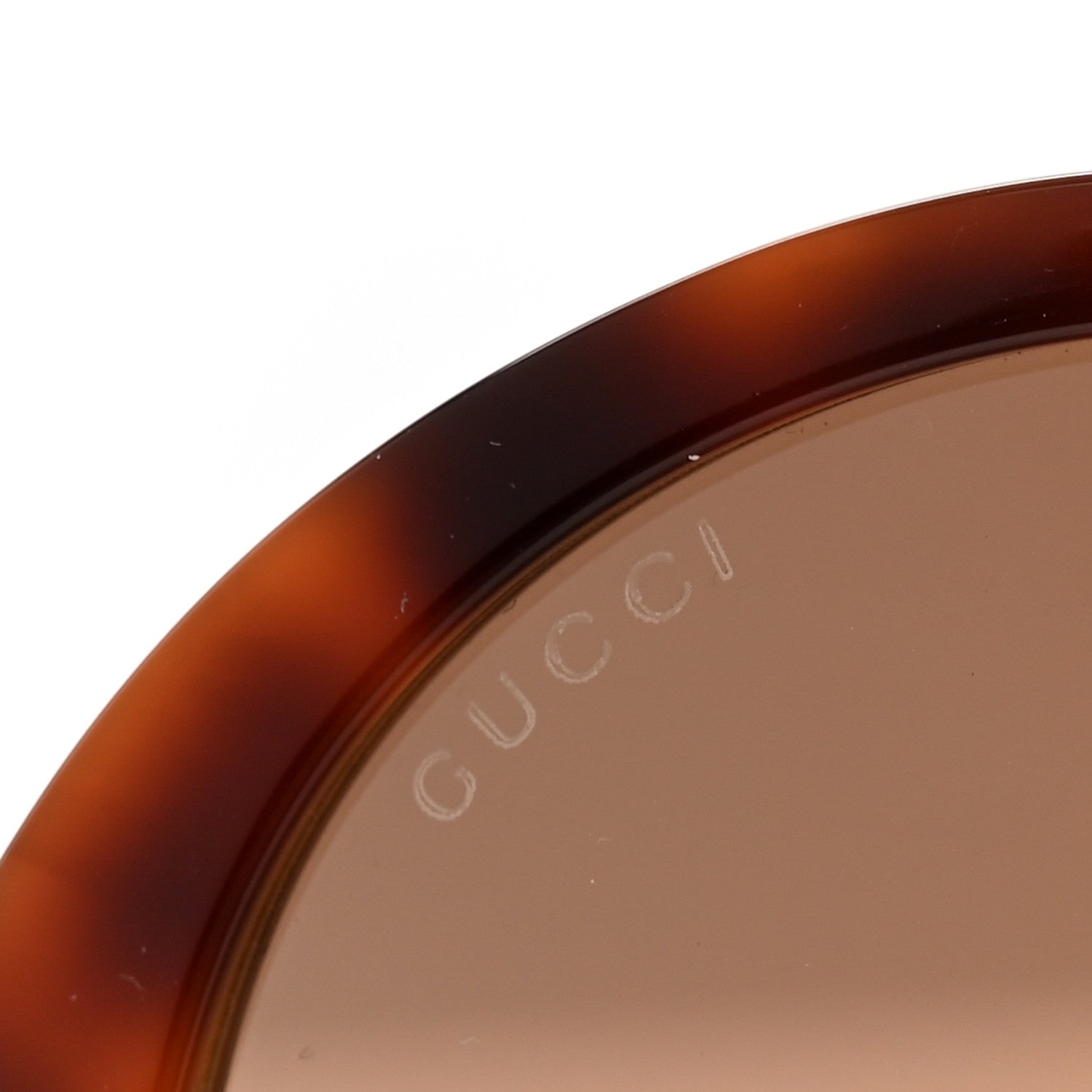 Gucci Acetate Detachable Charm Oversized Frame Round Sunglasses GG0726S Havana 6 of 7