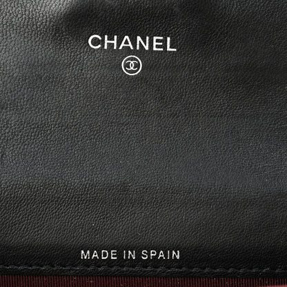 Chanel Lambskin Quilted Flap Card Holder Wallet Black 6 of 8