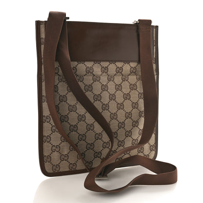 Gucci Monogram Messenger Crossbody Bag Dark Brown 3 of 9