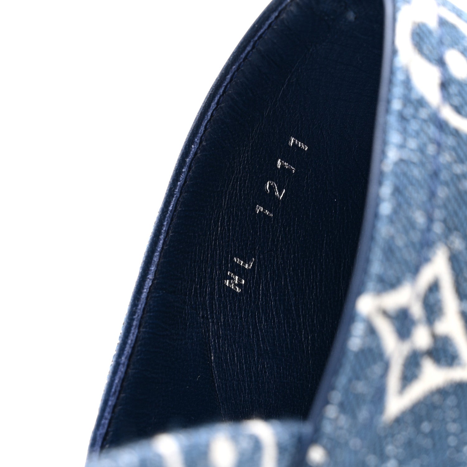 Louis Vuitton Denim Monogram Silhouette Mules 39 Navy Blue 1826445