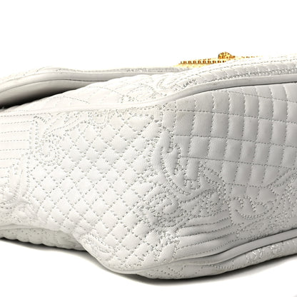 Versace Leather Microvanitas Quilted New Icon Handbag White 6 of 6