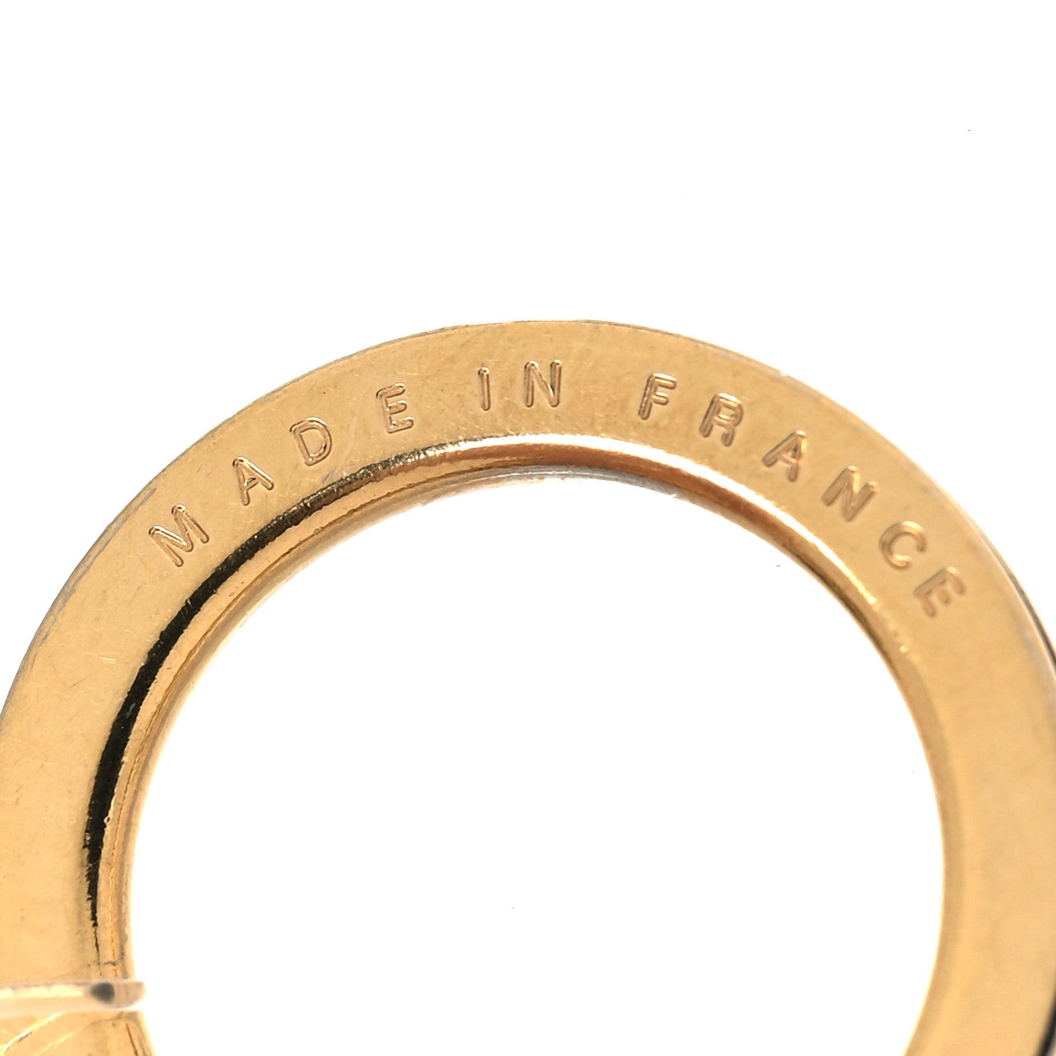 Louis Vuitton Metal Pochette Extender Key Ring Chain Gold 4 of 4