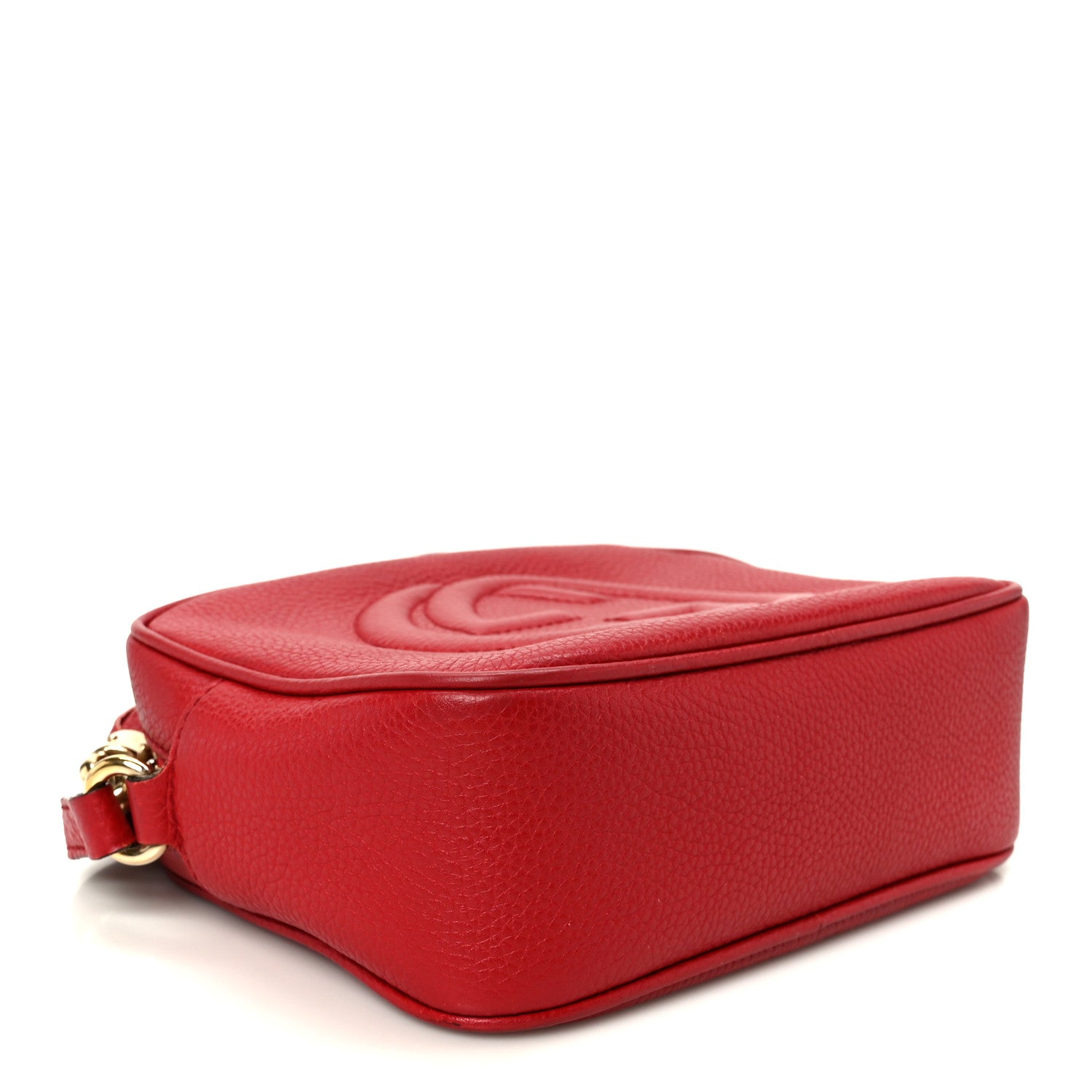 GUCCI ボディバッグ レッド Gucci Pebbled Calfskin Small Soho Disco Bag Tabasco Red 1870149