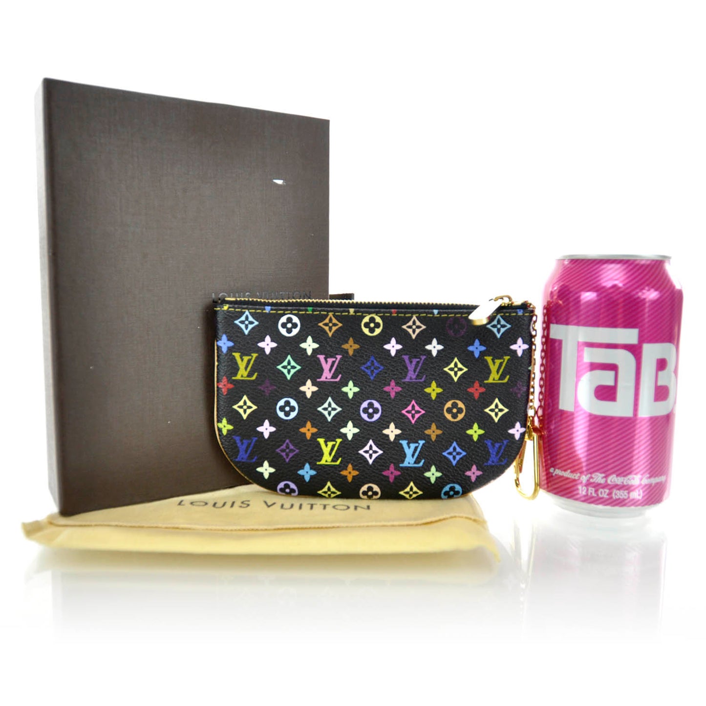 Monogram Multicolor Pochette Plate GM Black
