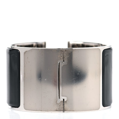 Hermes Enamel Extra Wide Clic Clac H Bracelet PM Black 3 of 6
