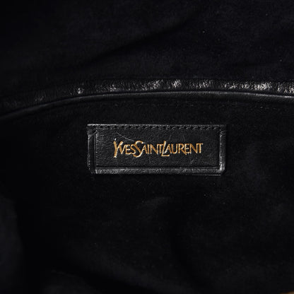Saint Laurent Calfskin Studded Sac Y Rock Black 6 of 8