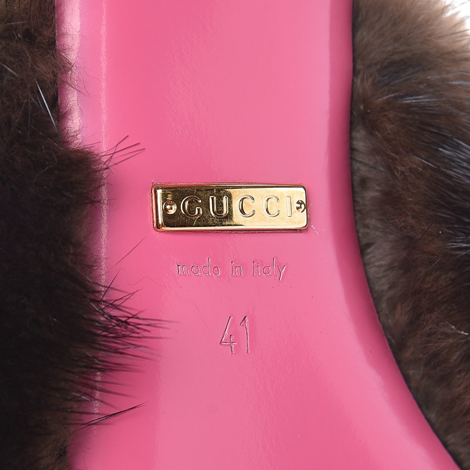 Gucci Mink Velvet GG Monogram Candy Mules 41 Scan Brown Brown 7 of 9