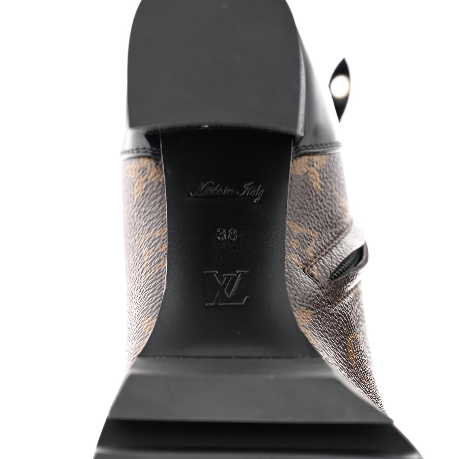 Louis Vuitton Patent Calfskin Monogram Star Trail Ankle Boots 38 Black 8 of 8