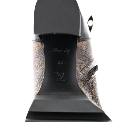 Louis Vuitton Patent Calfskin Monogram Star Trail Ankle Boots 38 Black 8 of 8