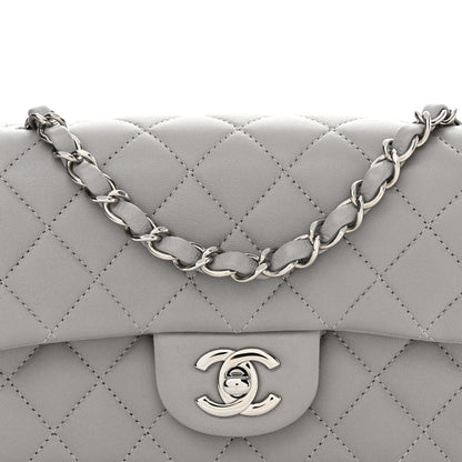 Chanel Lambskin Quilted Mini Rectangular Flap Grey 8 of 11