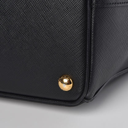 Prada Saffiano Large Galleria Double Zip Tote Black 16 of 17