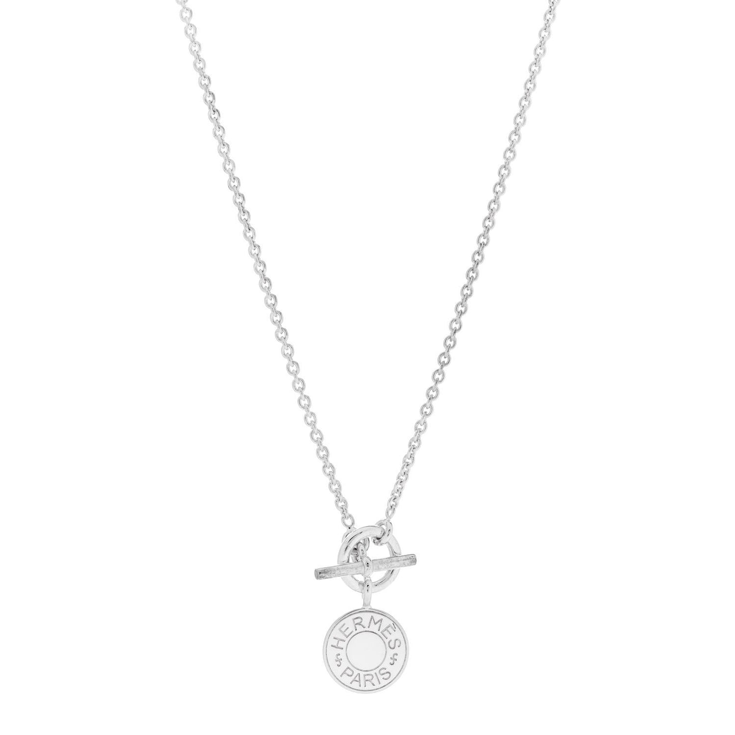 Sterling Silver Amulettes Ex-Libris Pendant Necklace