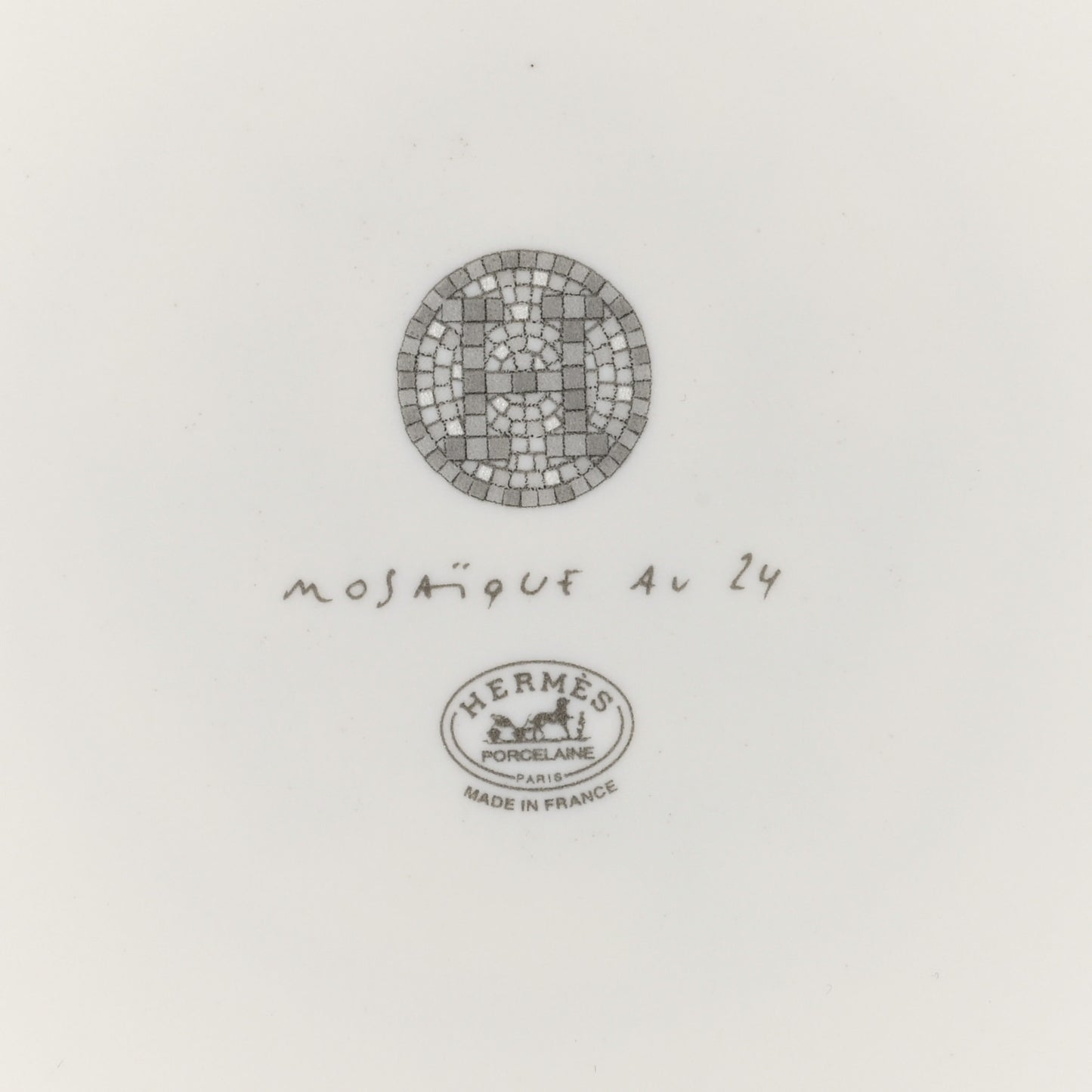 Porcelain Mosaique Au 24 Sushi Plate Platine