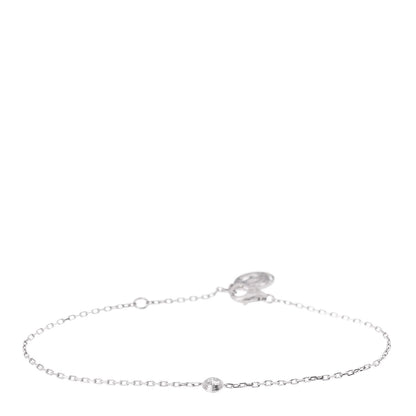 Cartier 18K White Gold Diamond SM D'Amour Bracelet 1 of 4