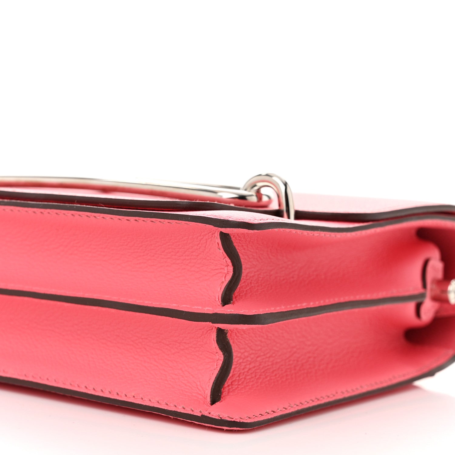 Hermes Evercolor Mini Sac Roulis Rose Azalee 10 of 10