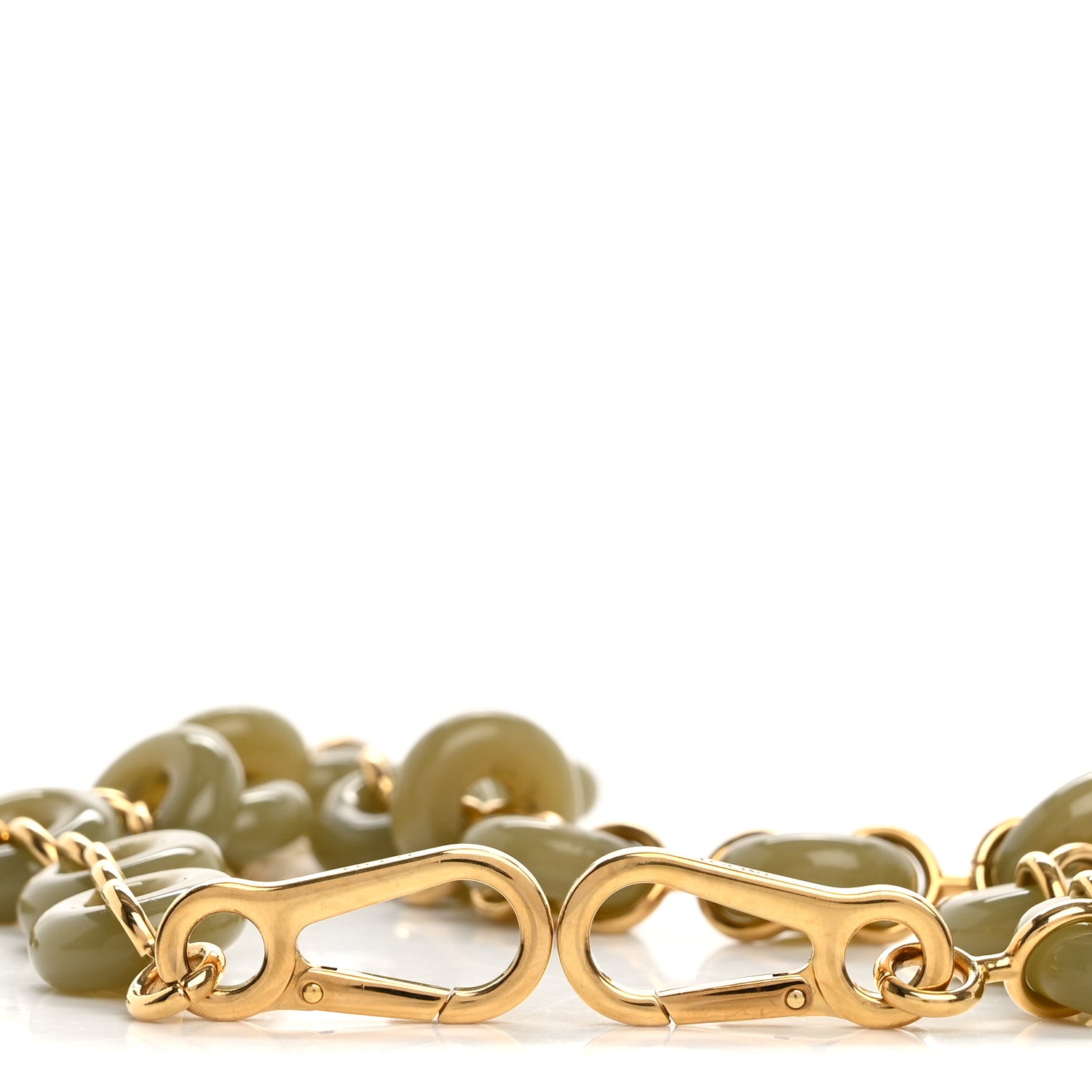 Loewe Brass Donut Chain Shoulder Strap  Gray 3 of 5