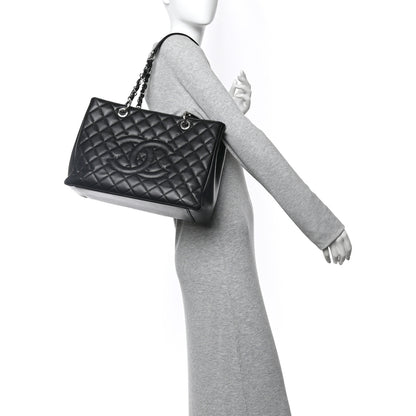 Chanel Caviar Quilted Grand Shopping Tote GST Black 2 of 10