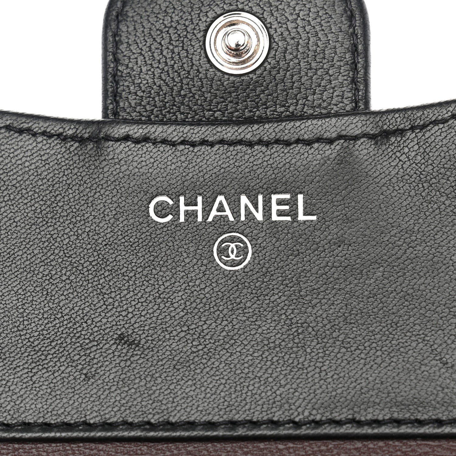 Chanel Lambskin Quilted Compact Flap Wallet Black 6 of 8