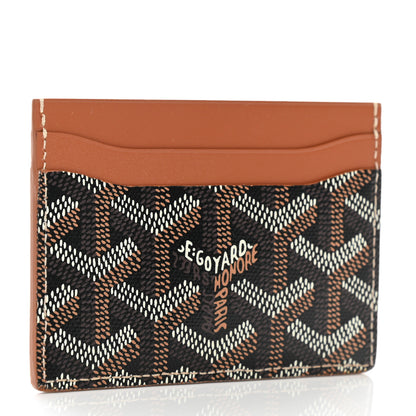 Goyard Goyardine Saint Sulpice Card Holder Black Gold 4 of 11