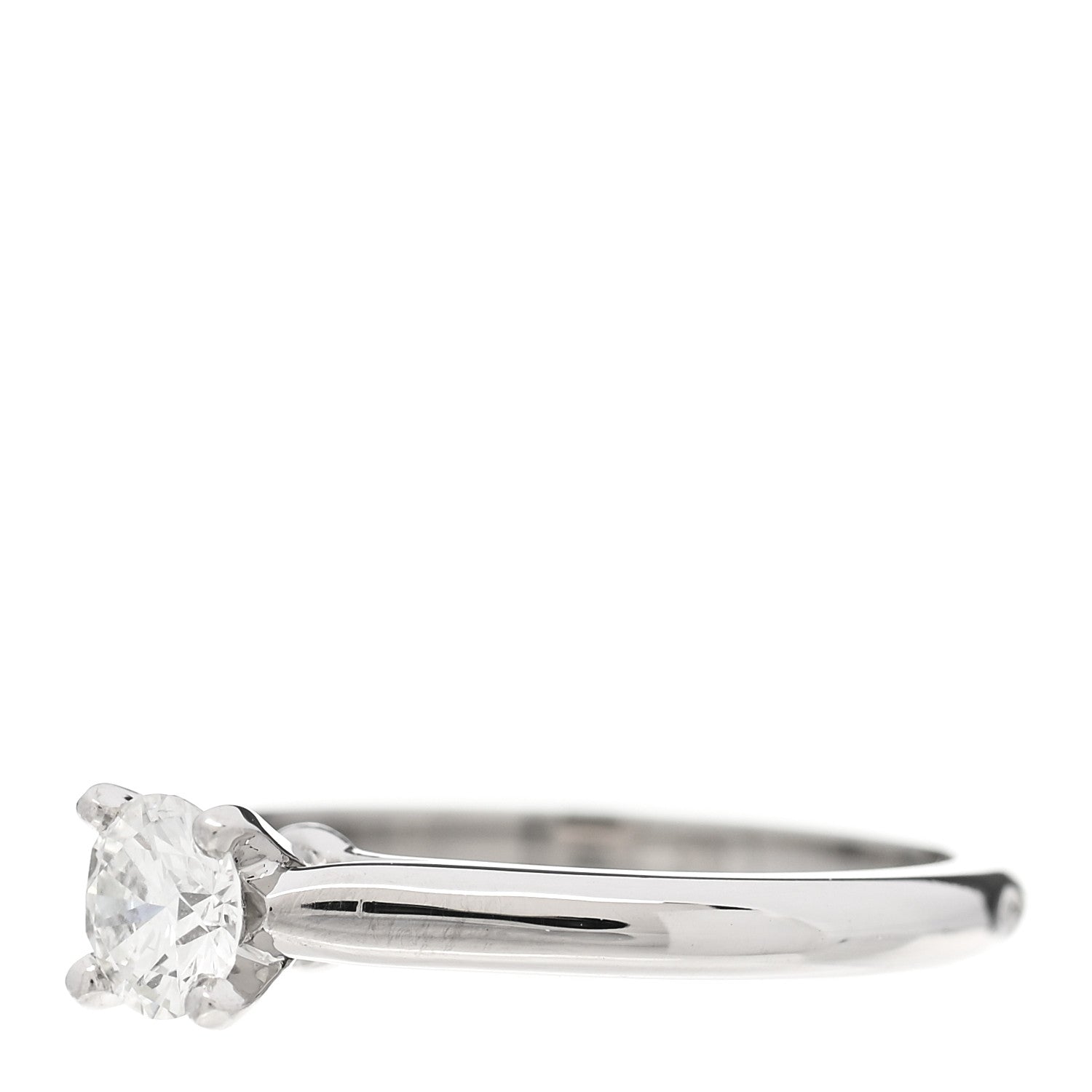 Cartier Platinum Diamond .34ct 1895 Solitaire Engagement Ring 47 4 3 of 8