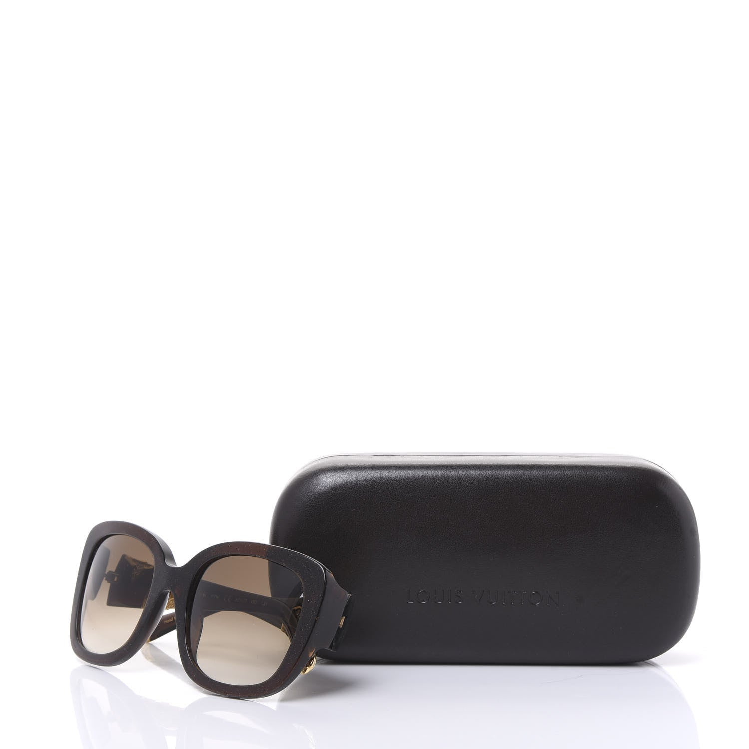 Louis Vuitton Iris PM Sunglasses Z0681W Brown Speckling 8 of 8