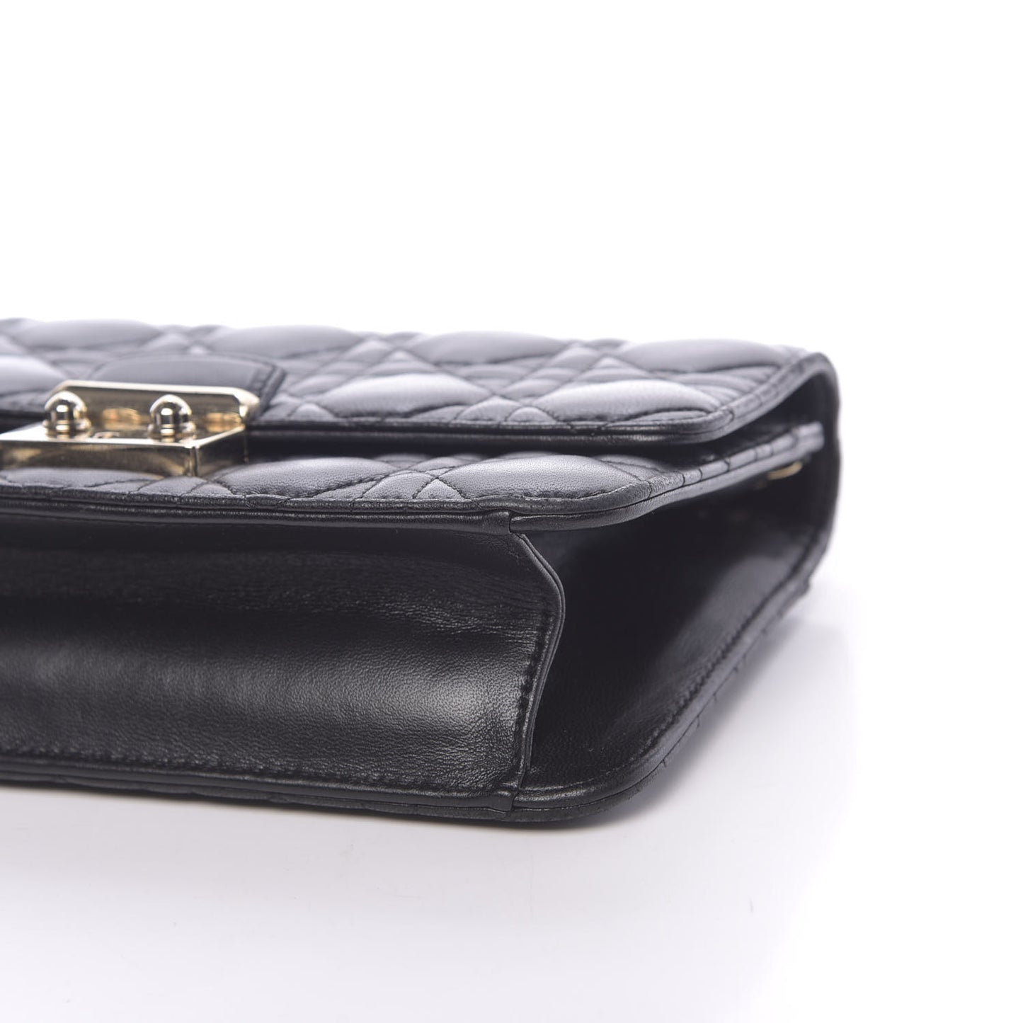 Lambskin Cannage Miss Dior Promenade Pouch Black