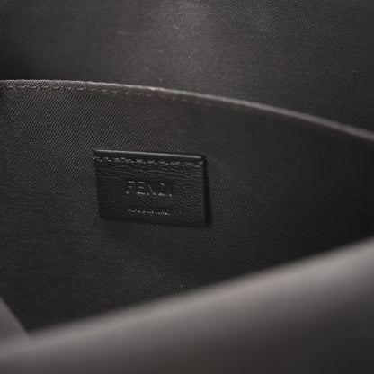 Fendi Vitello Soft F is Fendi Bi-Color FF 1974 Embossed Envelope Wallet On Chain with Pouches Maya Black 9 of 14