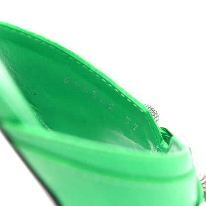 Balenciaga Agneau Arena Cagole Flat Slide Sandals 37 Vivid Green 10 of 10