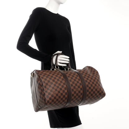 Louis Vuitton Damier Ebene Keepall Bandouliere 45 3 of 11