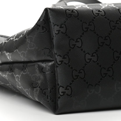 Gucci Imprime Monogram Medium Zippered Shopping Tote Black 7 of 8