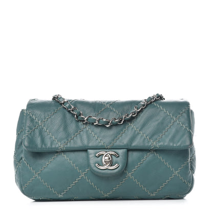 Chanel Calfskin Ultimate Stitch Flap Turquoise 1 of 15
