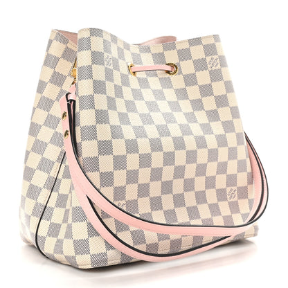 Louis Vuitton Damier Azur Neonoe MM Eau De Rose 3 of 9