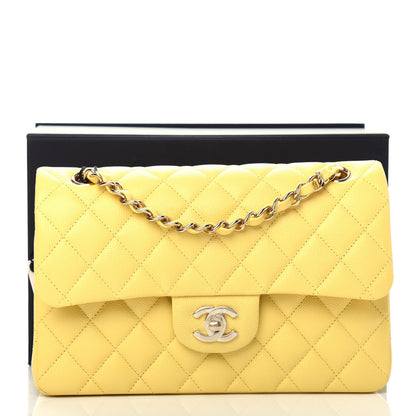 Chanel Caviar Quilted Small Double Flap Yellow 11 of 11
