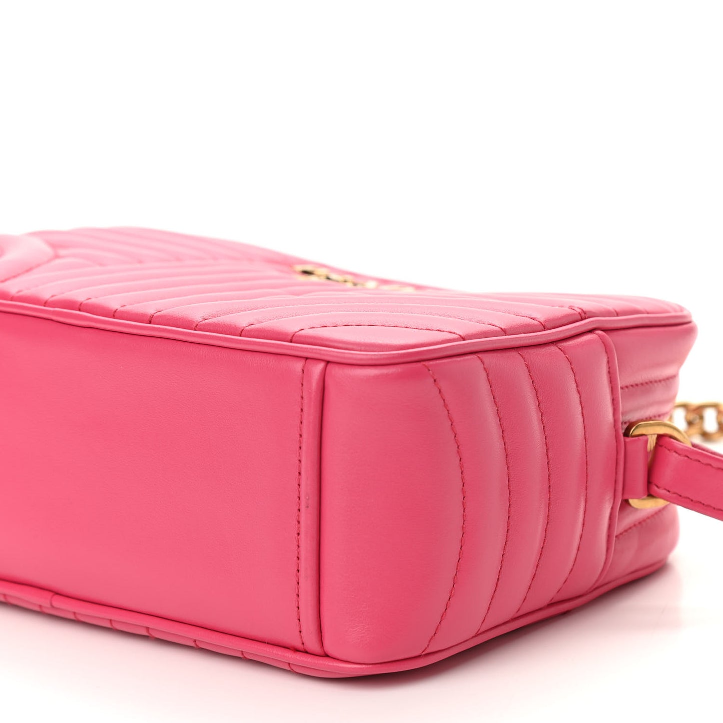 Soft Calfskin Diagramme Camera Bag Magenta