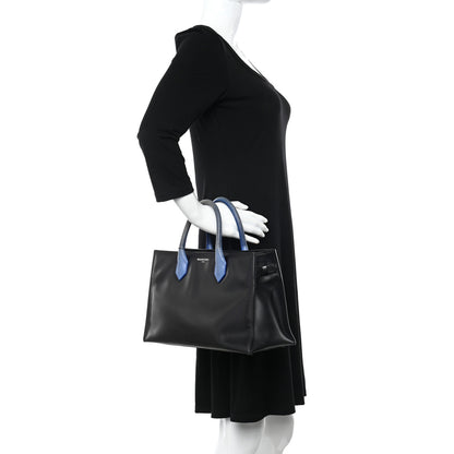 Balenciaga Calfskin Karung Padlock Nude Work XS Bag Black Electric Blue 2 of 20