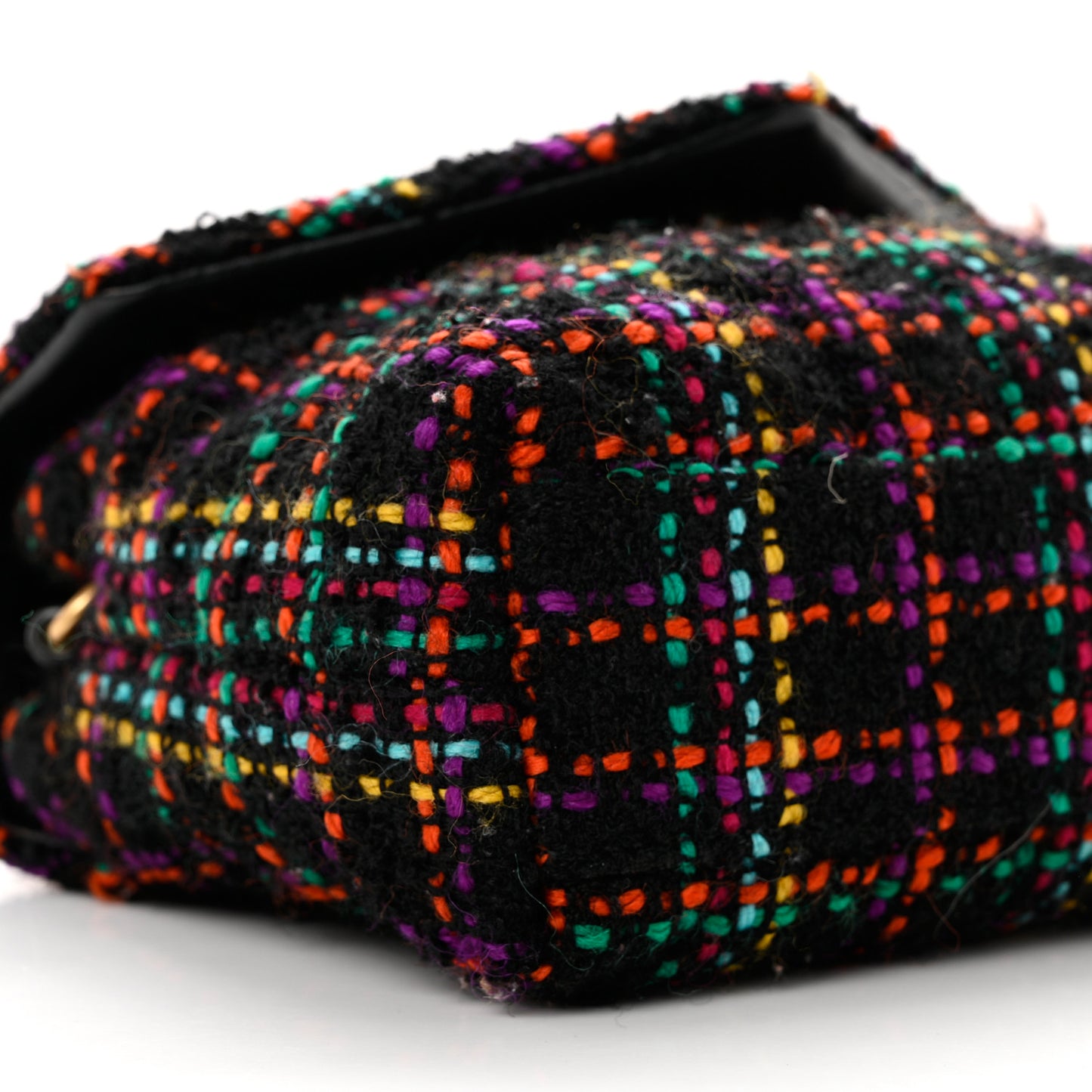 Tweed Toy Loulou Shoulder Bag Black