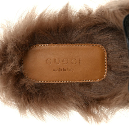 Gucci Patent Fur Womens Princetown Slippers 39.5 Black 7 of 7