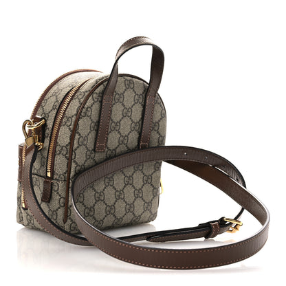 Gucci GG Supreme Monogram Azalea Calfskin Retro Interlocking G Multi-Function Bag Beige Ebony Brown Sugar 3 of 10