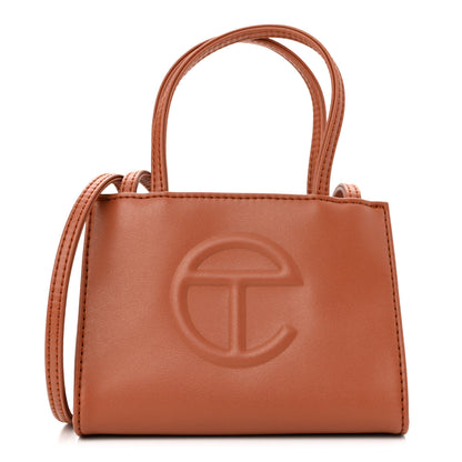 Telfar Vegan Leather Small Shopping Bag Tan 1 of 10