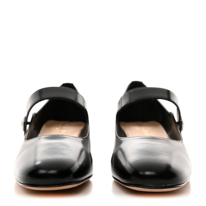 Christian Dior Brushed Calfskin Uniform 30mm Pumps 37 Black 2 of 10