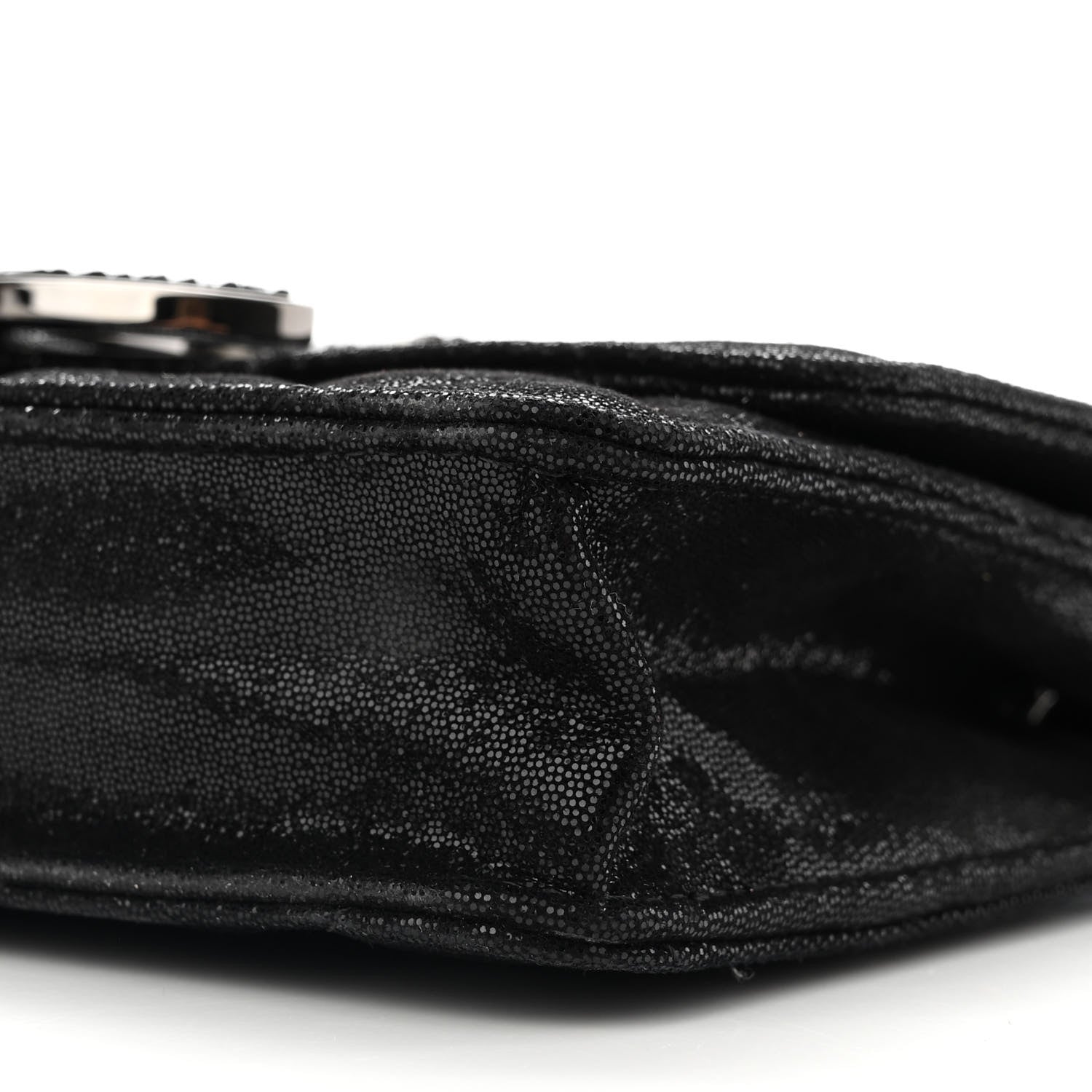 Chanel Iridescent Caviar Crystal Quilted Wallet On Chain WOC Black 10 of 10