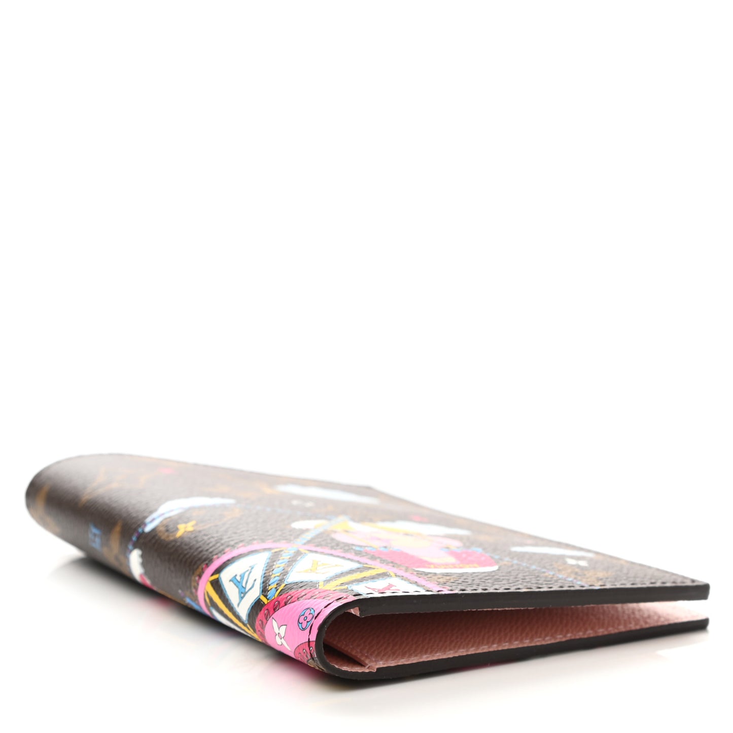Monogram 2020 Christmas Animation Big Wheel Passport Cover Rose Ballerine