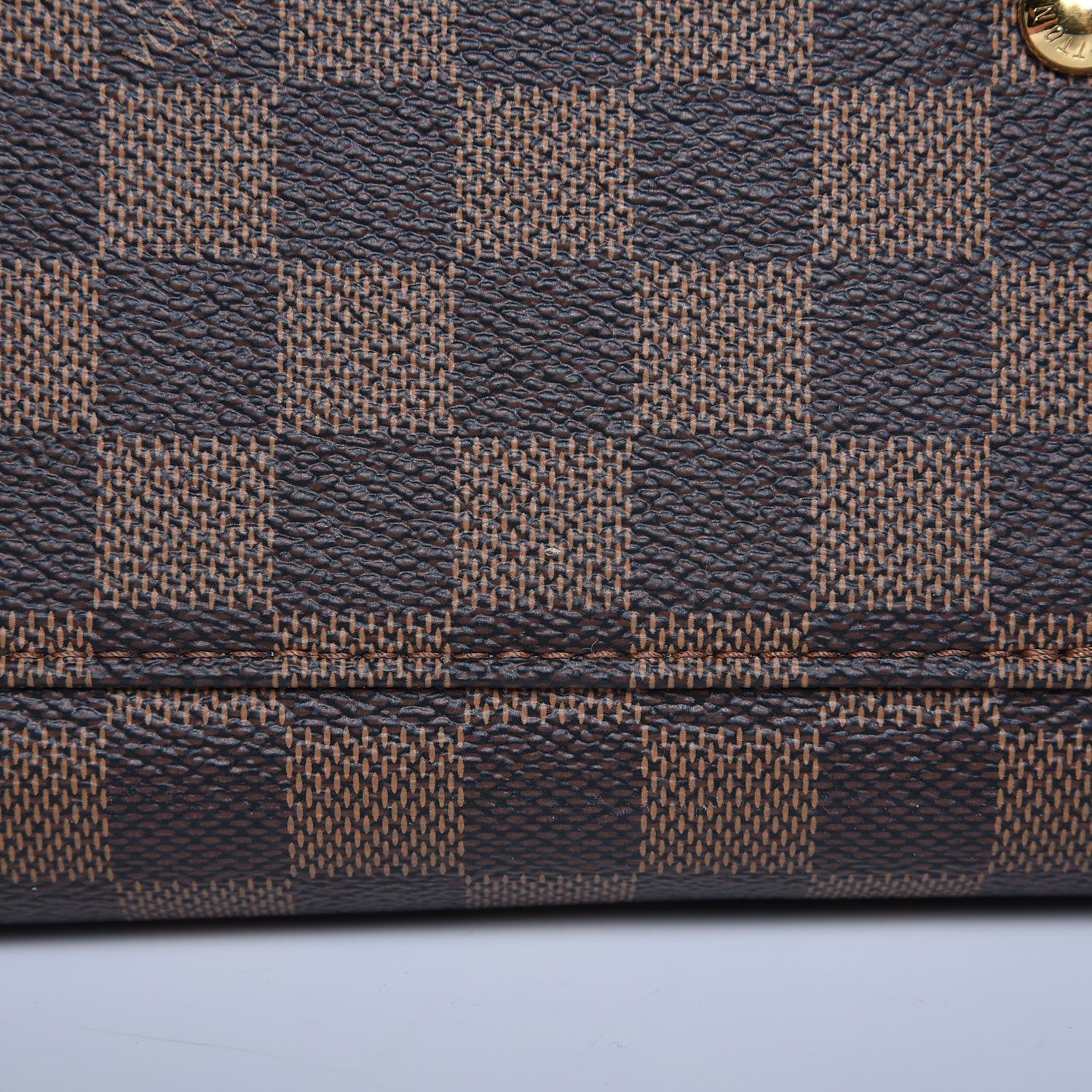 Louis Vuitton Cuir Taurillon Damier Ebene Normandy Black 9 of 14
